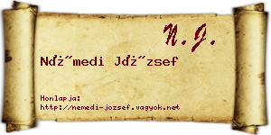 Némedi József névjegykártya